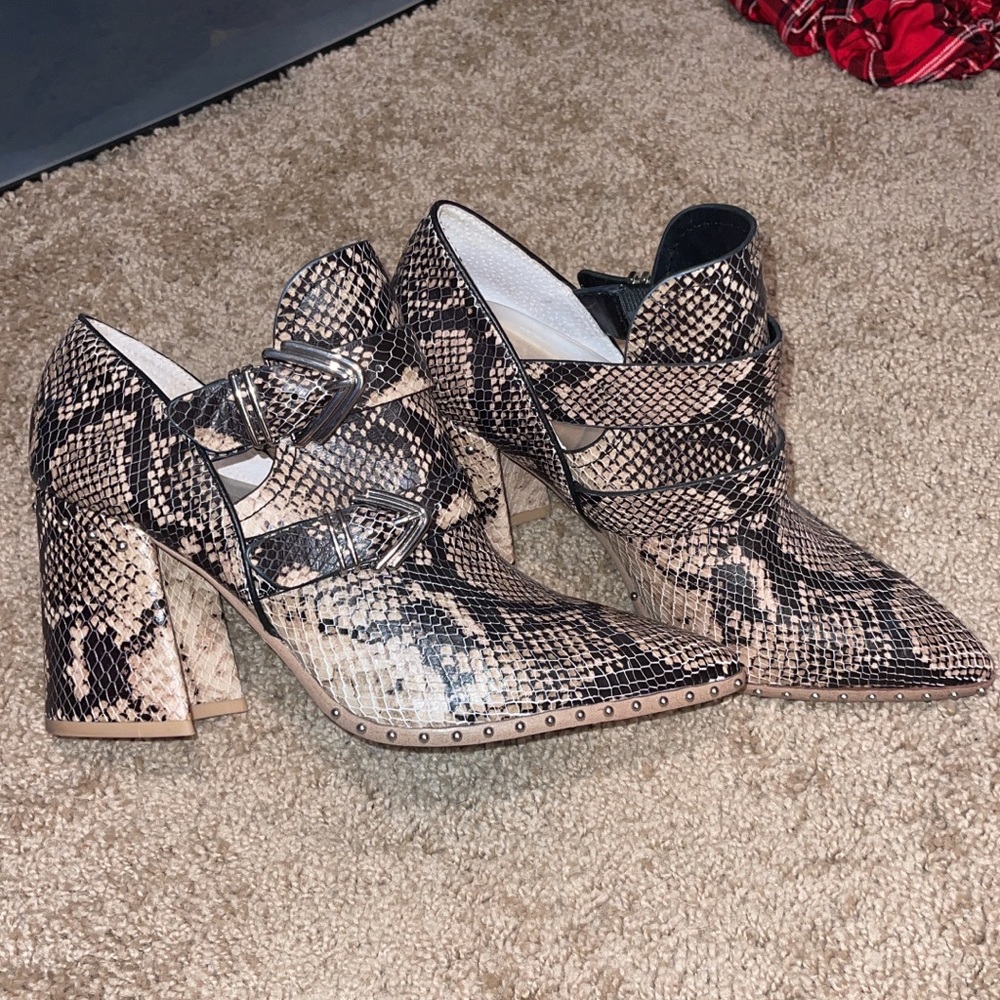 Size 9 snake skin bootie